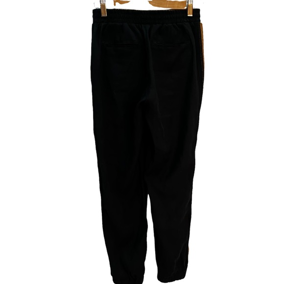 Rag Poets Gold Stripe Black Joggers Size S - Picture 4 of 9